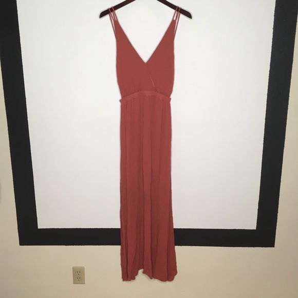 Lulus Dresses & Skirts - Lulu's Open Back Double Strap High Slit Maxi Dress